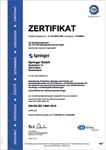 TÜV-Zertifikat ISO 14001-DE